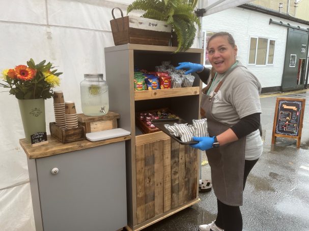 Restocking the set-up